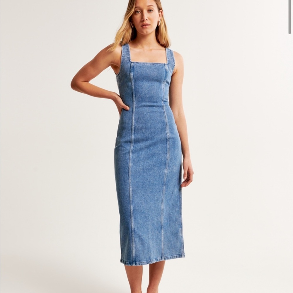 Abercrombie midi denim dress